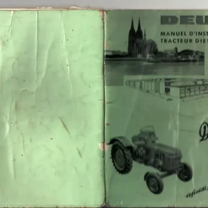 Deutz D30S + Faucheuse S S Operators Manual