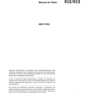 Deutz 912 913 2002 Service Manual