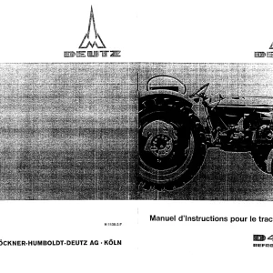 Deutz D4005 Operators Manual