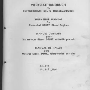 Deutz Fl812 Service Manual