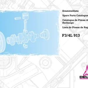 Deutz F3 4L 913 2000 Parts Manual