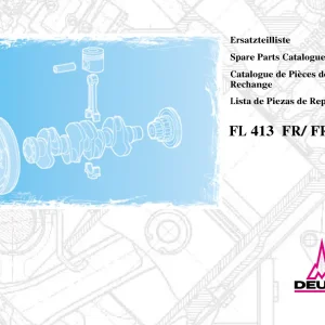 Deutz Fl413 Fr Frw 2004 Parts Manual