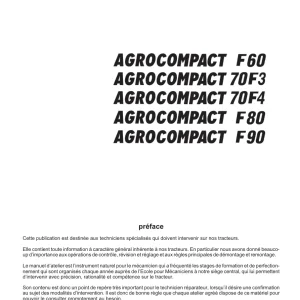 Deutz Fahr Agrocompact F60 70 80 90 Service Manual