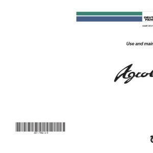 Deutz Fahr Agrolux 80 90 Operators Manual
