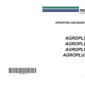 Deutz Fahr Agroplus 75 85 95 100 Operators Manual