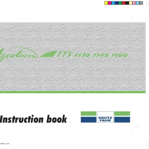 Deutz Fahr Agrotron Ttv 1130 1145 1160 Operators Manual