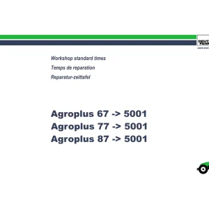 Deutz Fahr Agroplus 67 77 87 Operators Manual
