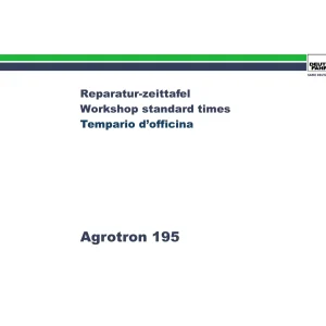 Deutz Fahr Agrotron 195 Service Manual