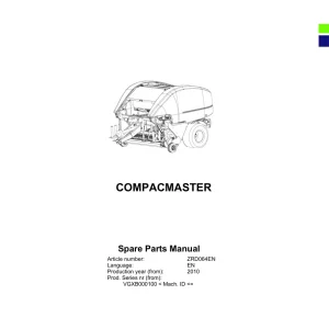 Deutz Fahr Compacmaster 2010 Parts Manual