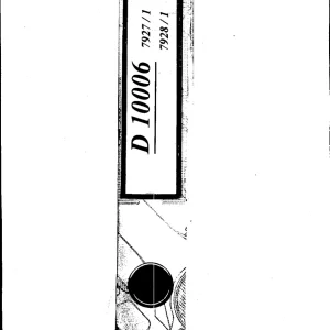 Deutz Fahr D10006 Parts Manual