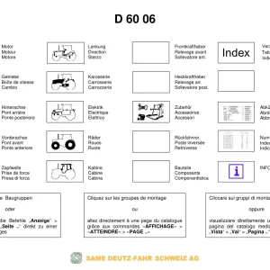 Deutz Fahr D6006 Parts Manual