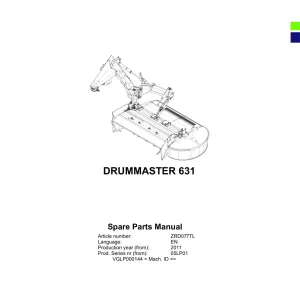 Deutz Fahr Drummaster 631 2011 Parts Manual