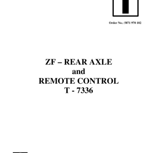 Deutz Fahr Axle T7336 Service Manual