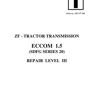 Deutz Fahr Eccom 1.5 Service Manual