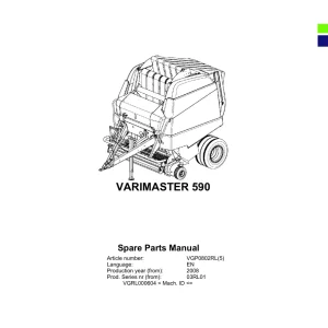 Deutz Fahr Varimaster 590 2008 Parts Manual