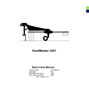 Deutz Fahr Deutz Swatmaster 3521 1999 Parts Manual