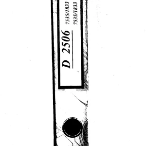 Deutz D2506 Service Manual
