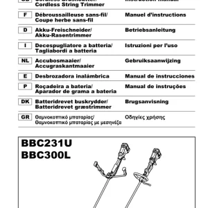 Dolmar Bbc231U Operators Manual