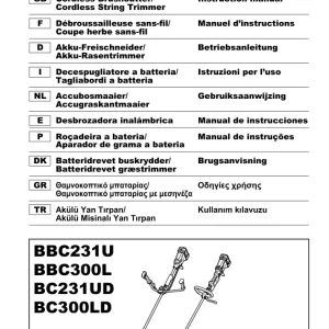 Dolmar Bc231D Operators Manual