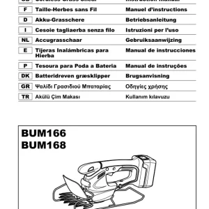 Dolmar Bum168 Operators Manual
