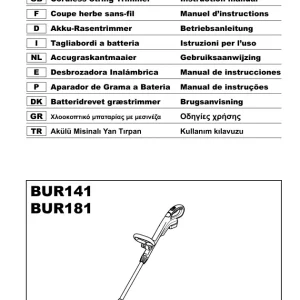 Dolmar Bur181 Operators Manual