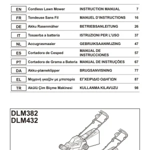 Dolmar Dlm382 Dlm432 Operators Manual