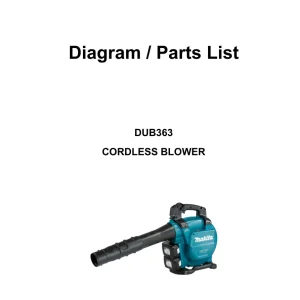 Dolmar Dub363 Es Parts Manual