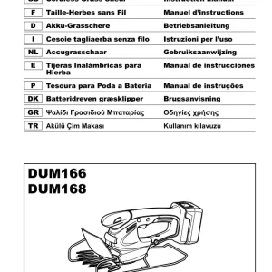Dolmar Dum168 Operators Manual