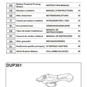 Dolmar Dup361 Operators Manual