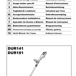 Dolmar Dur181 Operators Manual