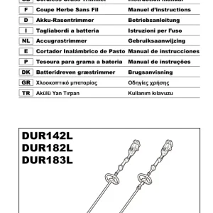 Dolmar Dur182L Operators Manual