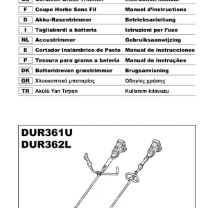 Dolmar Dur361U Operators Manual