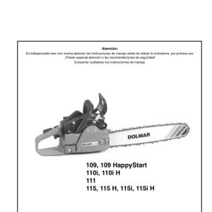 Dolmar 111Es Operators Manual