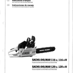 Dolmar 116Si Operators Manual