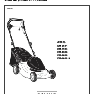 Dolmar Em3913 Parts Manual