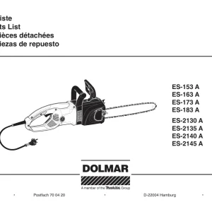 Dolmar Es2140A Parts Manual