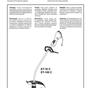 Dolmar Et70C Es Operators Manual