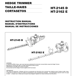 Dolmar Ht2162E Operators Manual