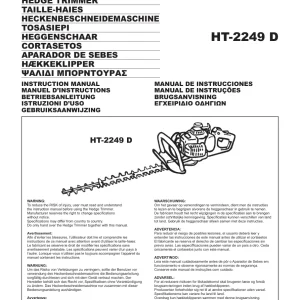 Dolmar Ht2249D Operators Manual
