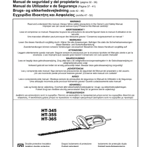 Dolmar Ht365 Operators Manual