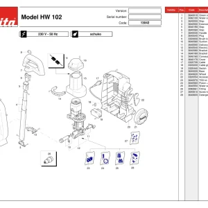 Dolmar Hw102 Parts Manual