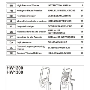 Dolmar Hw1200 Hw1300 Operators Manual