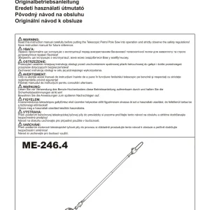 Dolmar Me246.4 Operators Manual