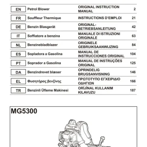 Dolmar Mg5300.4 Operators Manual