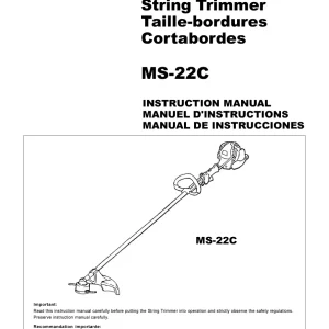 Dolmar Ms22C Operators Manual