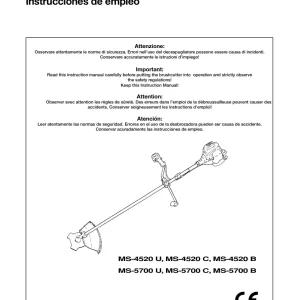 Dolmar Ms4520 Ms5700 Operators Manual