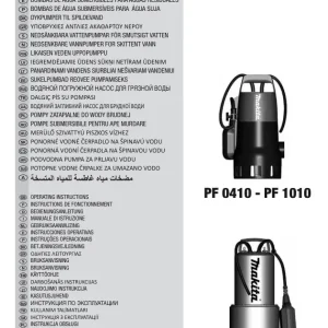 Dolmar Pf1110 Operators Manual