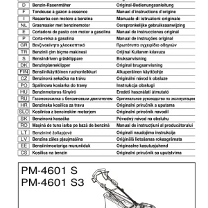 Dolmar Pm 4601S Operators Manual