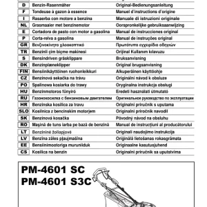 Dolmar Pm 4601Sc Operators Manual
