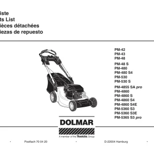 Dolmar Pm43 Parts Manual